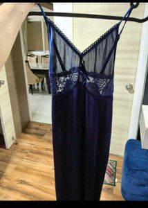 Silky Blue Nightgown