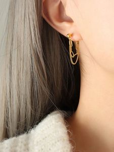 Double Layer Chain Earings