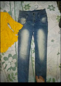 Girls Top And Jeans Set