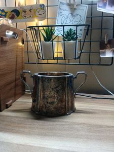 Vintage silver plated sugar pot