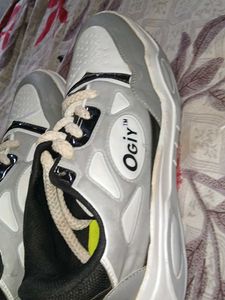 OGIY &amp; Nike Sneakers // White &amp;Grey