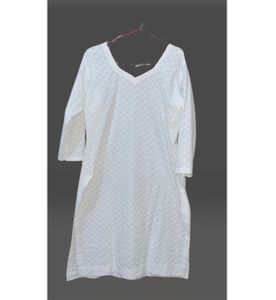 White Chikankari Kurti