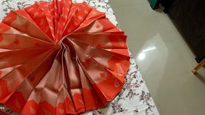 Orange Paisley Dupatta