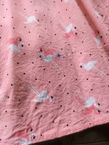 Pink Flamingo Dress For 7-8y