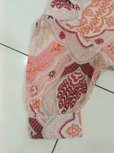 XXL Vintage Pink Patterned Dress