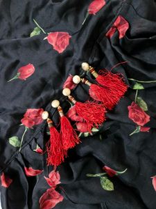 Front Open Rose Printed Kurti