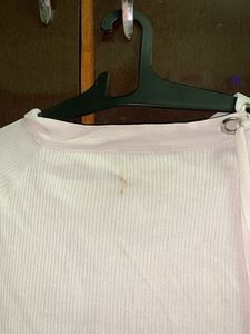 Korean Style White Top For Women