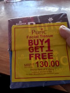 facial tissue pack of 2