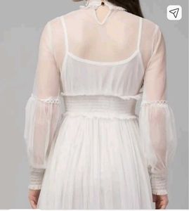 Elegant White Lace Dress