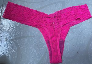 Victoria’s Secret “The Lacie” Hot Pink Lace Thong