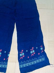 Elegant Embroidered Palazzo Kurti Set