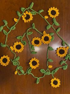 Crochet Flower Garland Curtain Dipawali Decoration