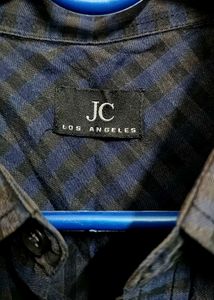 Men&#39;s Checked Casual Shirt - Blue