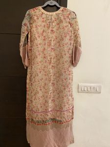 Beautiful Floral Organza Kurta