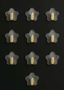 10 Set Of Star-Shaped Adhesive Wall Hooks