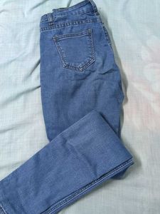 Navy Blue Skinny Jean-  Waist 26-27, Length 37