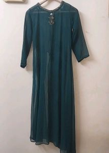 Elegant Green Embellished Kurta