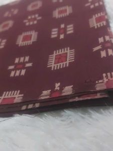Brown & Red Patterned Fabric