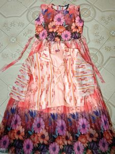 Floral Dress with Shrug