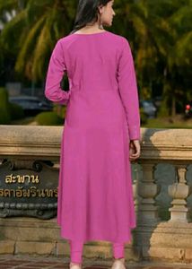 Crepe Kurti With Dupatta