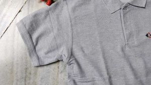 Casual Grey Polo Shirt
