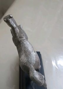 Vintage Silver Horse Statue