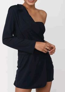 SALEE!! FOREVER 21 One-Shoulder Mini Dress - Black