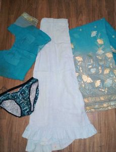 Set - Saree Blouse Petticoat Panty
