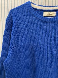 Blue Knit Pullover
