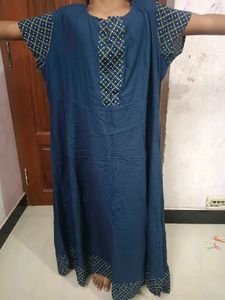 Comfy Navy Blue Maxi Dress