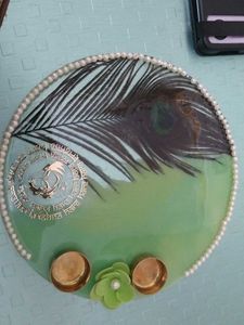 Decorative Resin Krishna Pooja Thali