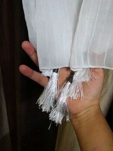 White And Black Dupatta
