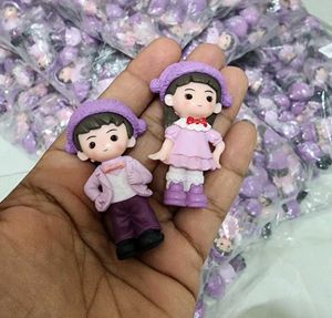 Purple Boy and Girl Miniature (couple Set)