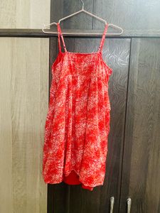 Red Print Sundress