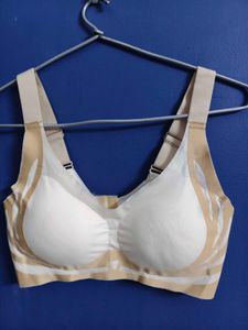 Comfy Beige Wireless Gather Bra