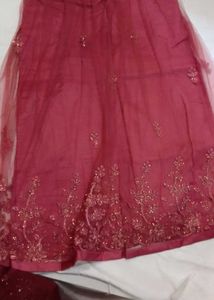 Maroon Embellished Lehenga Choli