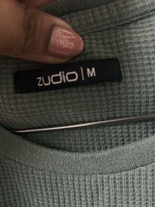 Green Self Checkered T-shirt