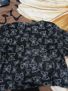 Butterfly Print Top