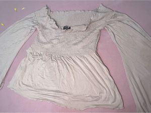 Bell Sleeve Off-Shoulder Top