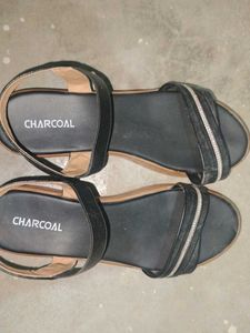 Charcoal Black Sandals - Size [insert siz