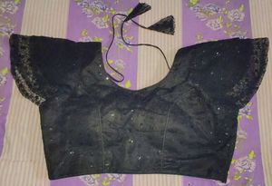 Elegant Black Sequin Backless Blouse✨