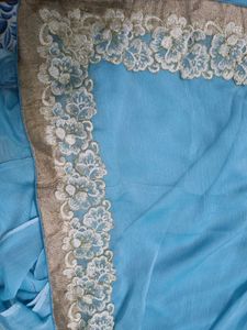 Elegant Blue Saree
