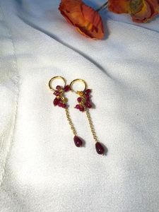 Ruby Dangle Earrings