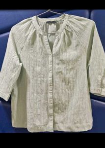 Sage Green Button-Up Top✨️