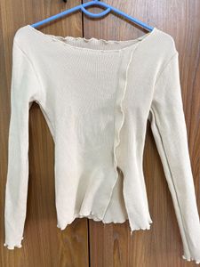 Off Shoulder Full Sleeve Top