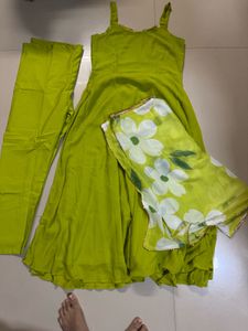 Green Anarkali Dress