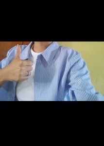 Blue Striped Button Down