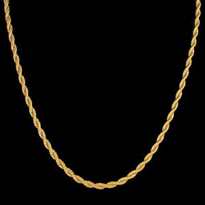 Twisted Rope Chain For Unisex