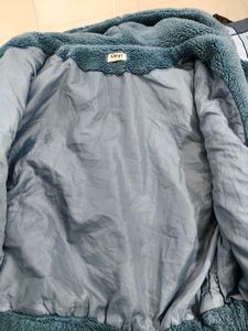 Oversize Blue Fleece Hoodie