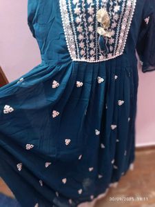 new xl embroidery georgette anarkali